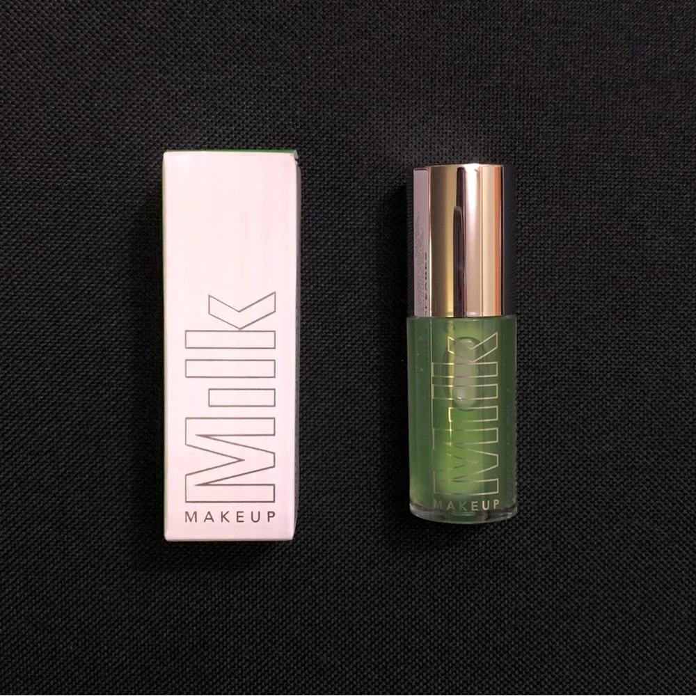 MILK MAKEUP Kush Sheer Hydrating Lip Oil — Green Dragon — Full Size .18 oz